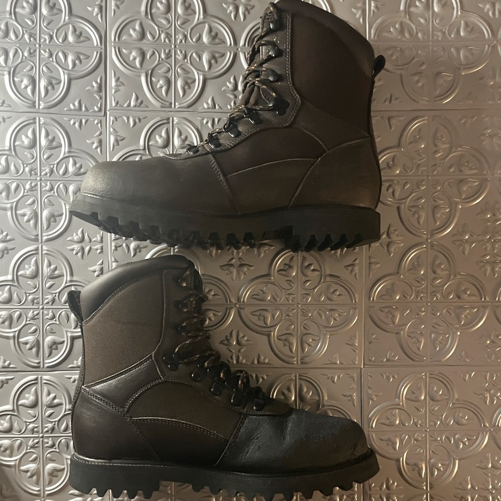 GOLDEN RETRIEVER Oil Resistant Genuine Leather Work Boots X Size : 11.5 WIDE